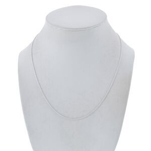 Vintage Sterling Silver 925 0.8mm Chain Link Necklace 16"-18"